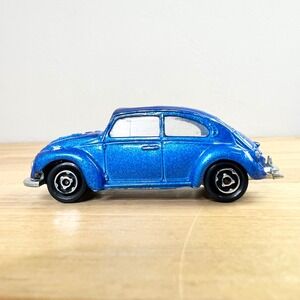 Majorette Volkswagen 1302 Beetle Blue Sparkle 1/60 Diecast Car No 203 France